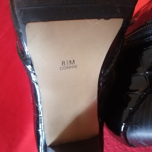 Patent Leather Alligator Ankle Boots - Picture 9 of 9